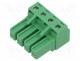 PC4/4ST7.62 - Pluggable terminal block, 7.62mm, ways  4, straight, plug, female