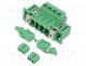 Terminal Blocks - Pluggable terminal block, 7.62mm, ways  4, straight, socket, male