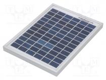 Photovoltaic cell, polycrystalline silicon, 251x186x17mm, 5W