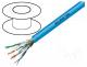 Wire, HELUKAT® 1200,S/FTP, 7, solid, Cu, 4x2x22AWG, FRNC, blue, 100m