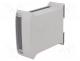 DIN Rail Enclosures - Enclosure  for DIN rail mounting, Y  101mm, X  45mm, Z  119mm, grey