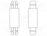 PCB distance, polyamide 66, L  11.1mm, latch/latch, natural