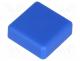Button cup - Button, square, blue, 12x12mm, TACTS-24N-F,TACTS-24R-F