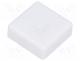 Button, square, white, 12x12mm, TACTS-24N-F,TACTS-24R-F