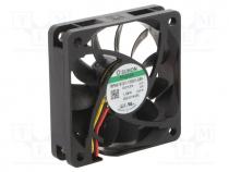  DC - Fan  DC, axial, 12VDC, 60x60x15mm, 44.62m3/h, 34.2dBA, Vapo, 4700rpm