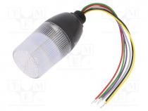 Signaller  signalling column, LED, 24VDC, 24VAC, IP65, IF, 55mm