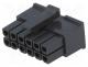 MX-43025-1200 - Plug, wire-board, female, Micro-Fit 3.0, 3mm, PIN  12, w/o contacts