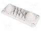 Enclosure Accesories - Multigate grommet, light grey, Holes no  14, -40÷100C, UL94V-0