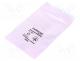 Antistatic bag - Protection bag, ESD, L  127mm, W  76mm, Thk  50um, Closing  self-seal