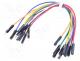 MIKROE-512-KPL - Connection cable, male-female, PIN  1, 10pcs, 150mm