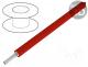 solar cable - Wire, EN50618,H1Z2Z2-K, stranded, Cu, 10mm2, red, 1kV, Class  6