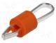 KEYS5013 - Test point terminal, orange, PCB, 3.17mm