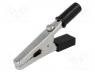 Multimeter accessories - Crocodile clip, 60VDC, black, Grip capac  max.15mm