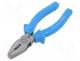 Pliers, for gripping and cutting,universal, PVC coated handles