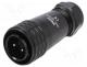  Connector - Plug, SA20, male, PIN  2, IP67, 8÷12mm, 25A, soldering, for cable