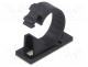 Cable Accessories - Screw down self-adhesive holder, 17mm, polyamide, black, UL94V-2