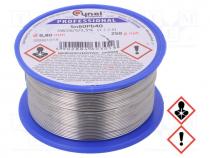 Soldering wire, Sn60Pb40, 0.8mm, 250g, lead-based, reel, 190C