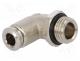   - Push-in fitting, angled, -0.99÷20bar, nickel plated brass