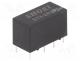 S13-12V-2C - Relay  electromagnetic, DPDT, Ucoil  12VDC, Icontacts max  2A, PCB