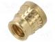 --- - Threaded insert, brass, M6, BN 37901, L  7.7mm, MULTISERT®