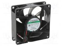  DC - Fan  DC, axial, 12VDC, 80x80x25mm, 96.85m3/h, 43.1dBA, Vapo, 4500rpm