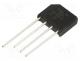 Bridge rectifier  single-phase, Urmax  800V, If  4A, Ifsm  200A