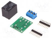 Module  relay, Ch  1, 5VDC, max.250VAC, 10A, Uswitch  max.125VDC