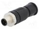 Plug, M12, PIN  4, male, A code-DeviceNet / CANopen, for cable