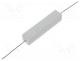 Resistor  wire-wound, cement, THT, 1.3, 10W, 5%, 48x9.5x9.5mm