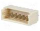 Socket, wire-board, male, PicoBlade™, 1.25mm, PIN  6, THT, 1A, tinned