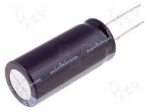 Capacitor  electrolytic, low ESR, THT, 22uF, 100VDC, Ø8x11.5mm
