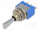 Switch  toggle, Pos  3, SP3T, ON-OFF-ON, 6A/125VAC, -10÷55C, 1kV