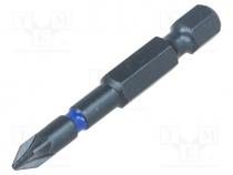 Screwdriver bit, Pozidriv®, PZ1, Overall len  50mm
