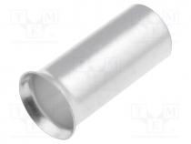 TUL-NI-25018 - Tip  bootlace ferrule, non-insulated, copper, 25mm2, 18mm, tinned
