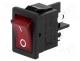  - ROCKER, DPST, Pos  2, ON-OFF, 6A/250VAC, red, neon lamp, 250V, 50m