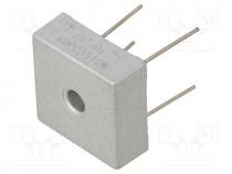 KBPC3510W-DC - Bridge rectifier  single-phase, Urmax  1kV, If  35A, Ifsm  400A