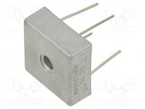 KBPC3504W-DC - Bridge rectifier  single-phase, Urmax  400V, If  35A, Ifsm  400A