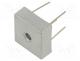 KBPC2510W-DC - Bridge rectifier  single-phase, Urmax  1kV, If  25A, Ifsm  400A