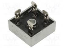 KBPC5002-DC - Bridge rectifier  single-phase, Urmax  200V, If  50A, Ifsm  500A