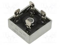 Bridge Rectifiers - Bridge rectifier  single-phase, Urmax  200V, If  25A, Ifsm  400A
