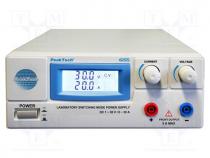   - Power supply  laboratory, 0÷30VDC, 0÷20A, ≤50mV, 600W, 230VAC