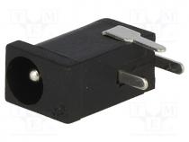 PC-GK1.3 - Socket, DC supply, male, 3.4/1.3mm,3.5/1.3mm, 1.3mm, THT
