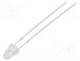 OSW44P3211A - LED, 3mm, white cold, 18000....22000mcd, 15, Front  convex, 2.7....3.4V
