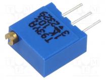 Multiturn pot - Potentiometer  mounting, multiturn, 1k, 500mW, THT, 10%, linear