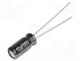 ECA1HHG100 - Capacitor  electrolytic, THT, 10uF, 50VDC, Ø5x11mm, Pitch  2mm, 20%