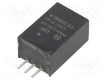 R-78HB12-0.5 - Converter DC/DC, 6W, Uin 17÷72V, Uout 12VDC, Iout 0.5A, SIP3, PCB