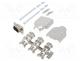 D-Sub HD, PIN  15, plug, male, for cable, straight, soldering