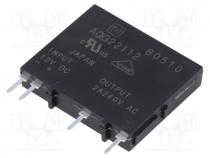 AQG22112 - Relay  solid state, Ucntrl  9.6÷14.4VDC, 2A, 75÷264VAC, AQ-G