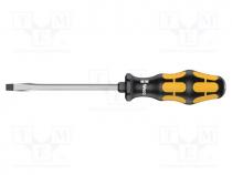 WERA.05018268001 - Screwdriver, slot, for impact,assisted with a key, 9,0x1,6mm
