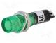 Indicator - Indicator  with neon lamp, recessed, orange, 230VAC, plastic, IP20
